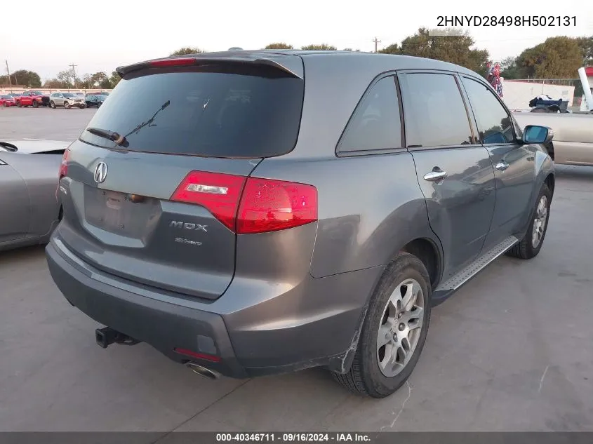 2HNYD28498H502131 2008 Acura Mdx Technology Package