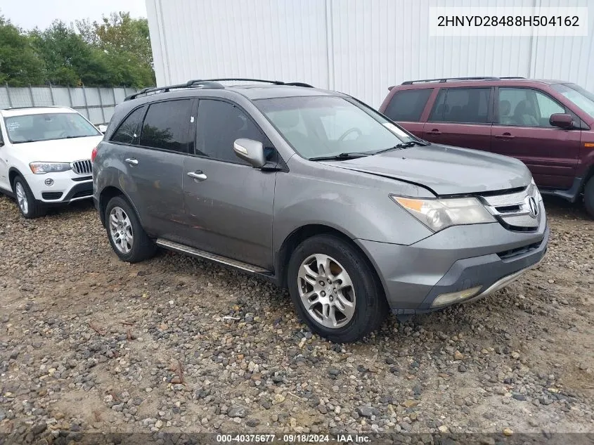 2008 Acura Mdx Technology Package VIN: 2HNYD28488H504162 Lot: 40375677