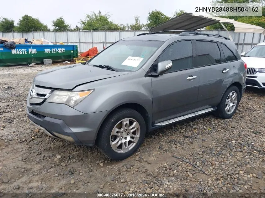 2HNYD28488H504162 2008 Acura Mdx Technology Package