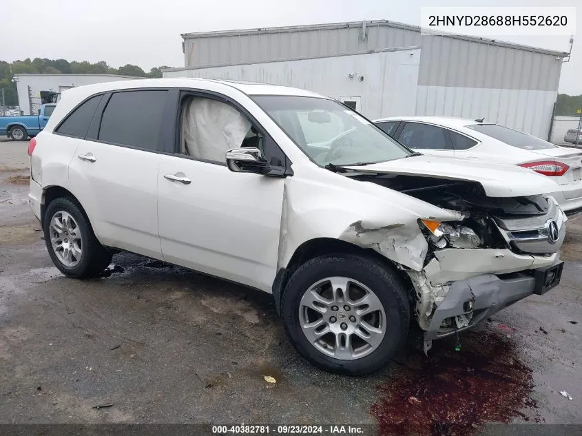 2008 Acura Mdx Technology Package VIN: 2HNYD28688H552620 Lot: 40382781