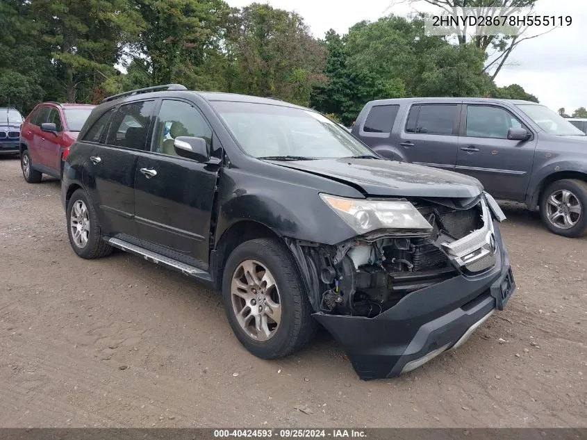 2008 Acura Mdx Technology Package VIN: 2HNYD28678H555119 Lot: 40424593