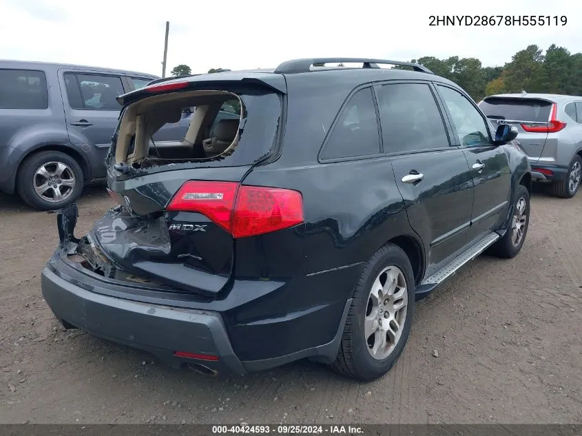 2HNYD28678H555119 2008 Acura Mdx Technology Package