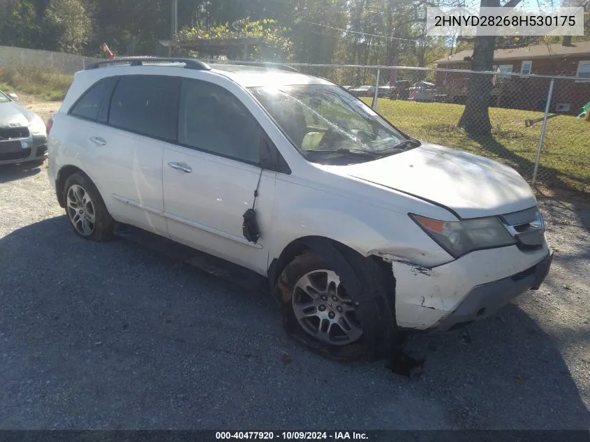 2008 Acura Mdx VIN: 2HNYD28268H530175 Lot: 40477920