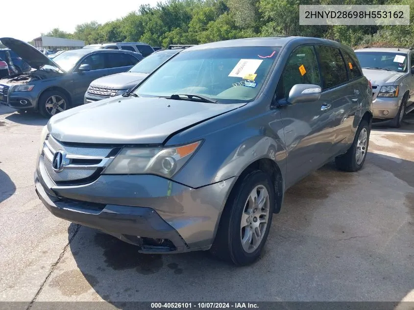 2008 Acura Mdx Technology Package VIN: 2HNYD28698H553162 Lot: 40526101