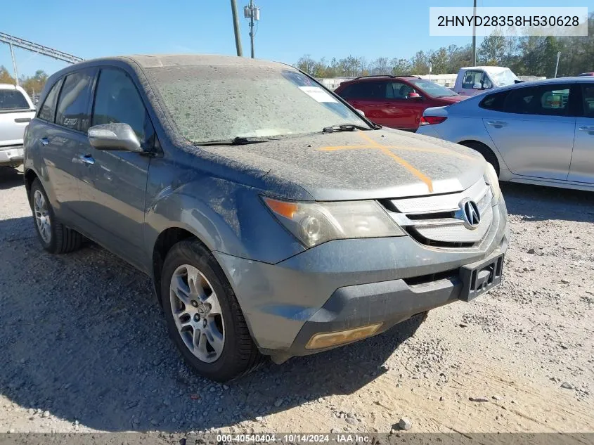 2008 Acura Mdx Technology Package VIN: 2HNYD28358H530628 Lot: 40540404