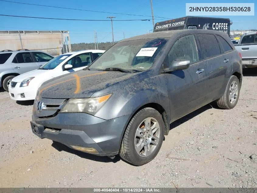 2008 Acura Mdx Technology Package VIN: 2HNYD28358H530628 Lot: 40540404