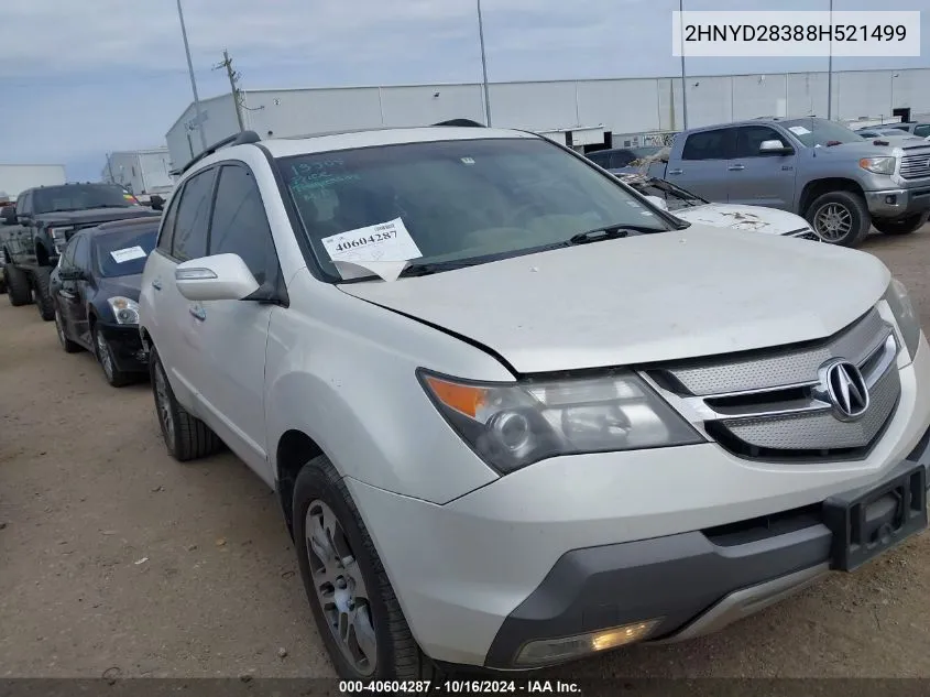 2008 Acura Mdx Technology Package VIN: 2HNYD28388H521499 Lot: 40604287