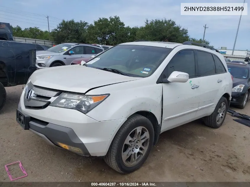 2008 Acura Mdx Technology Package VIN: 2HNYD28388H521499 Lot: 40604287