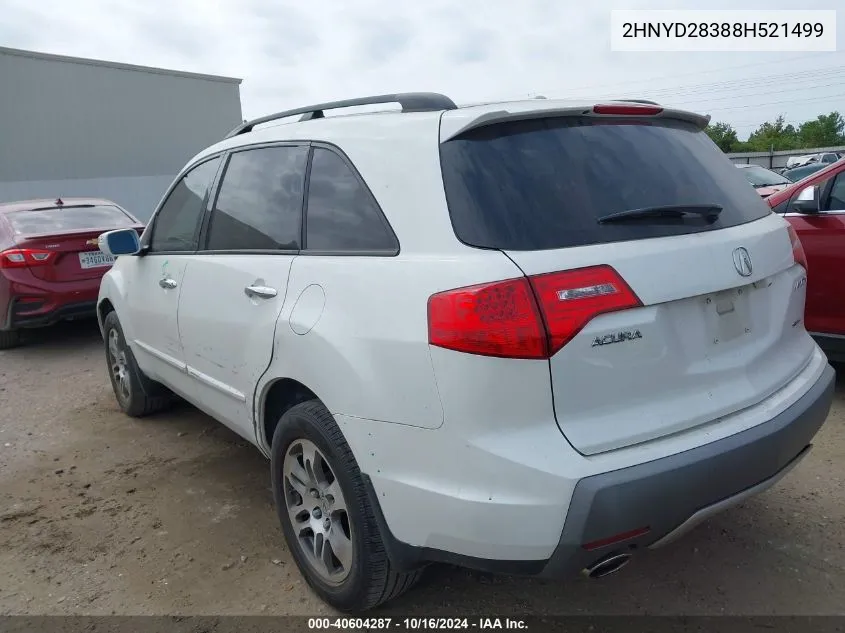 2008 Acura Mdx Technology Package VIN: 2HNYD28388H521499 Lot: 40604287