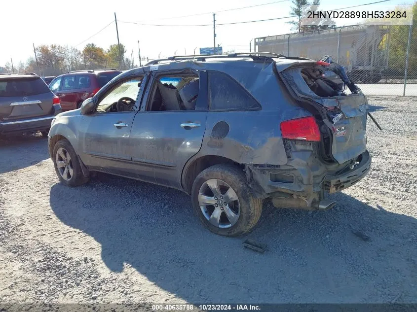 2008 Acura Mdx Sport Package VIN: 2HNYD28898H533284 Lot: 40635788