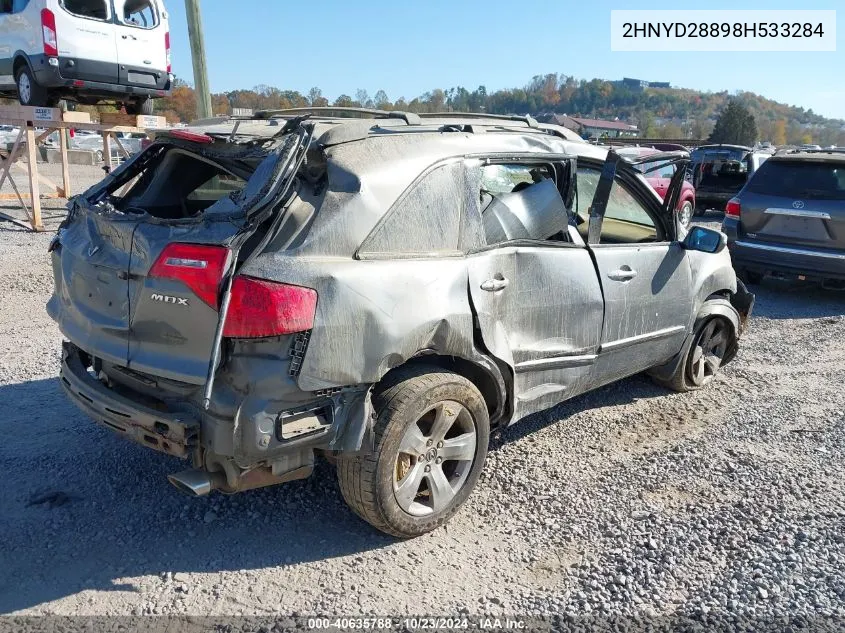 2008 Acura Mdx Sport Package VIN: 2HNYD28898H533284 Lot: 40635788