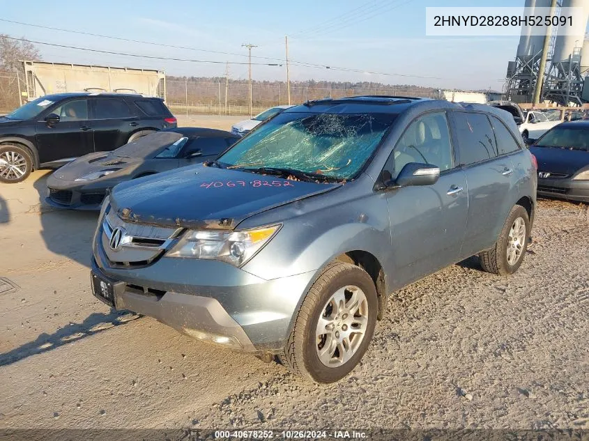 2008 Acura Mdx VIN: 2HNYD28288H525091 Lot: 40678252