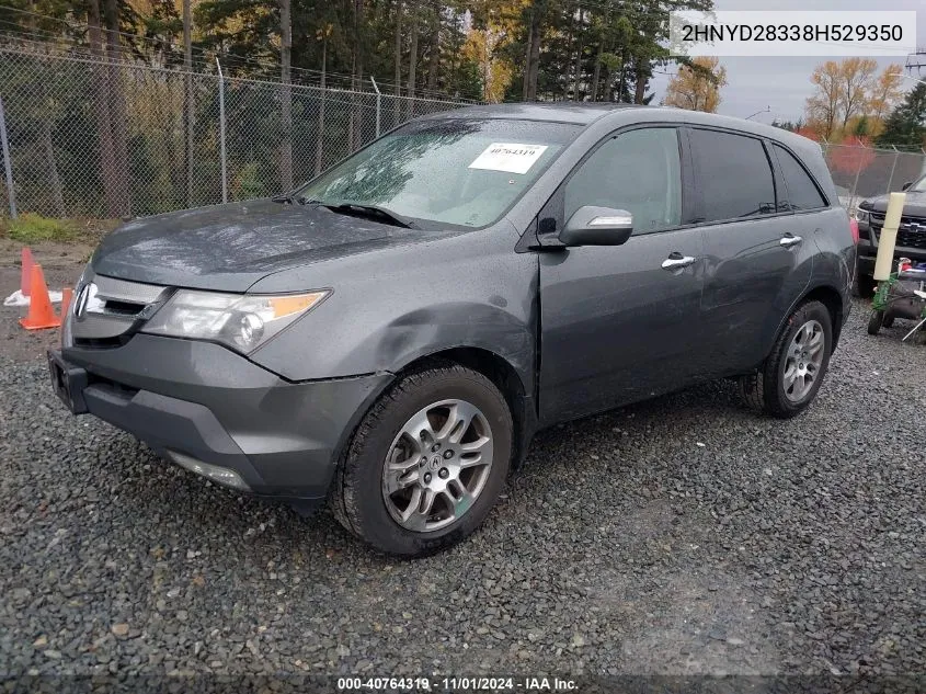 2008 Acura Mdx Technology Package VIN: 2HNYD28338H529350 Lot: 40764319