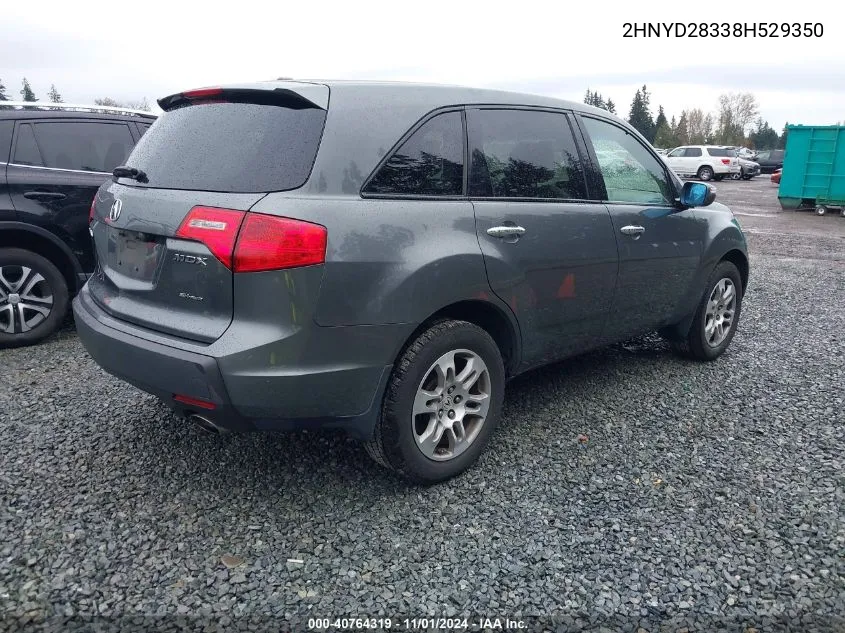 2008 Acura Mdx Technology Package VIN: 2HNYD28338H529350 Lot: 40764319