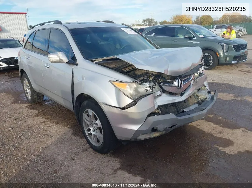 2008 Acura Mdx Technology Package VIN: 2HNYD28328H520235 Lot: 40834613