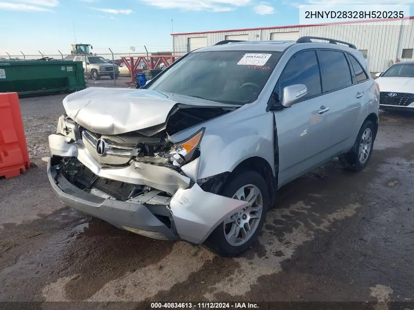 2008 Acura Mdx Technology Package VIN: 2HNYD28328H520235 Lot: 40834613