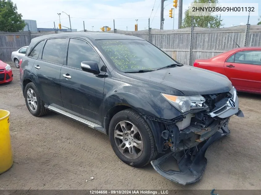 2009 Acura Mdx Technology VIN: 2HNYD28609H001132 Lot: 12104658