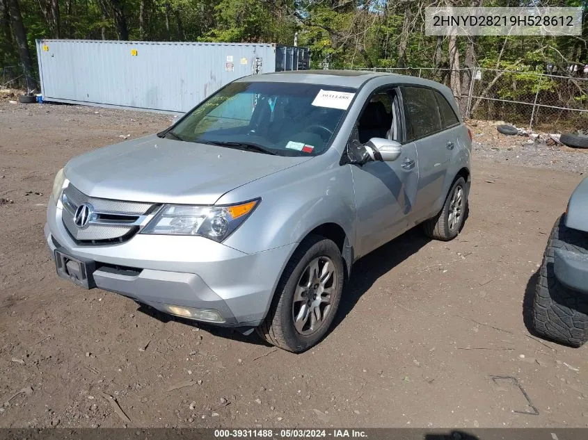 2009 Acura Mdx VIN: 2HNYD28219H528612 Lot: 39311488