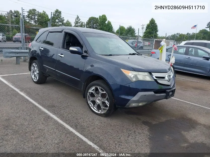 2009 Acura Mdx Technology Package VIN: 2HNYD28609H511710 Lot: 39747247