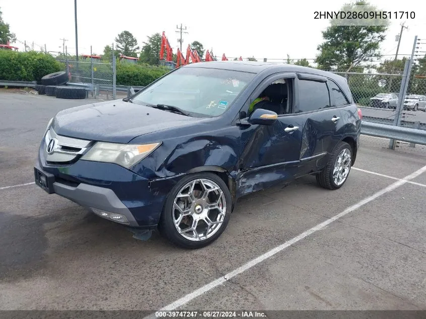 2009 Acura Mdx Technology Package VIN: 2HNYD28609H511710 Lot: 39747247