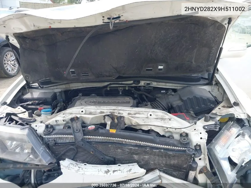 2HNYD282X9H511002 2009 Acura Mdx