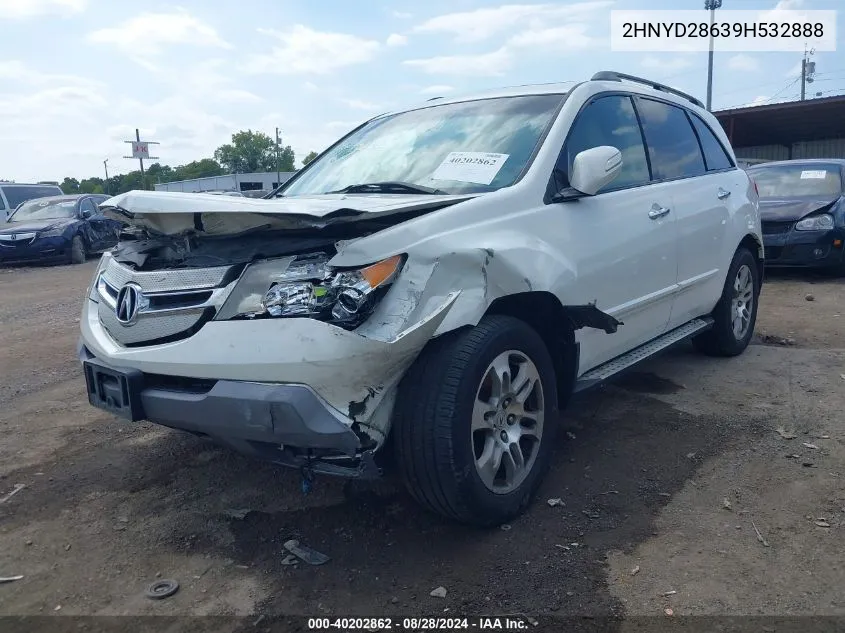 2009 Acura Mdx Technology Package VIN: 2HNYD28639H532888 Lot: 40202862