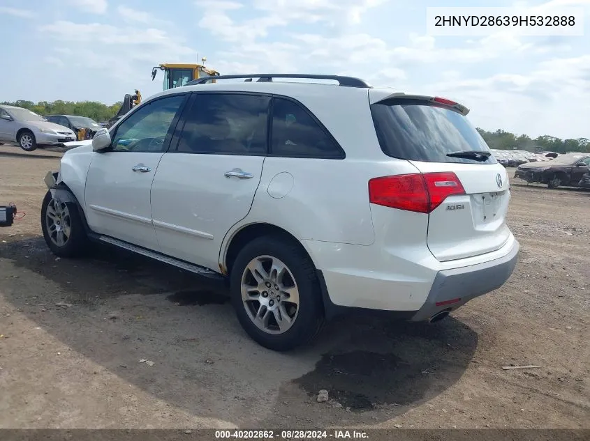 2009 Acura Mdx Technology Package VIN: 2HNYD28639H532888 Lot: 40202862