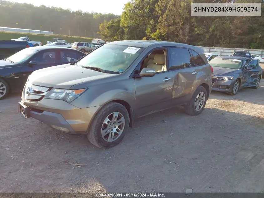 2009 Acura Mdx Technology Package VIN: 2HNYD284X9H509574 Lot: 40296991