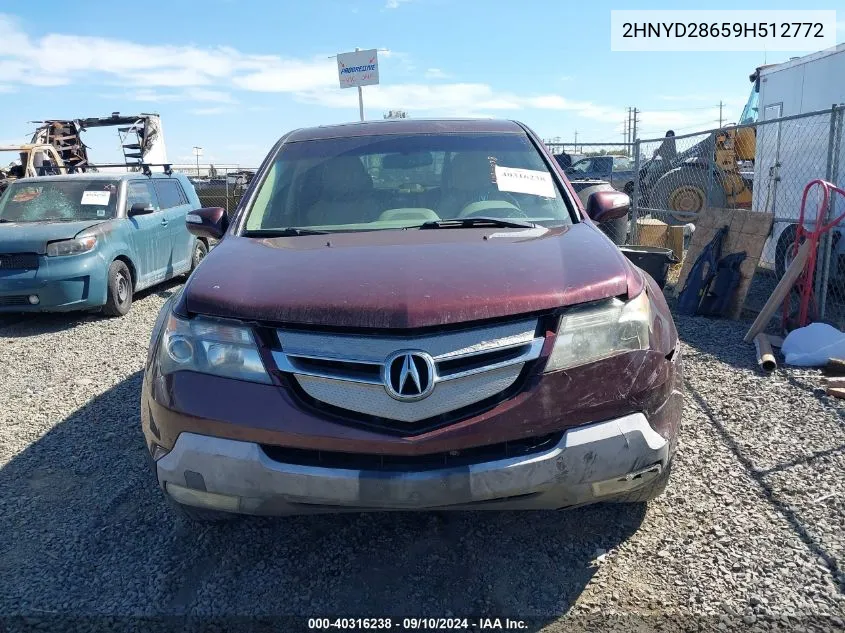 2HNYD28659H512772 2009 Acura Mdx Technology Package