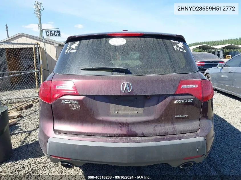 2HNYD28659H512772 2009 Acura Mdx Technology Package