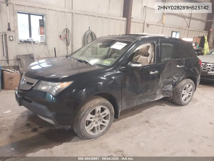 2HNYD28289H525142 2009 Acura Mdx