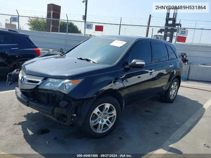 2009 Acura Mdx Technology Package VIN: 2HNYD28489H531864 Lot: 40461568