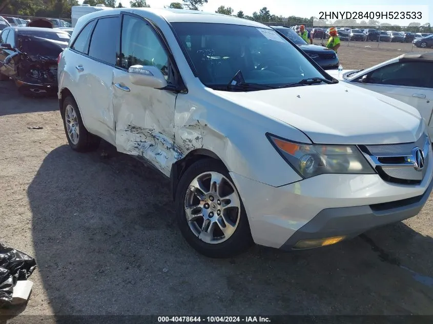 2009 Acura Mdx Technology Package VIN: 2HNYD28409H523533 Lot: 40478644