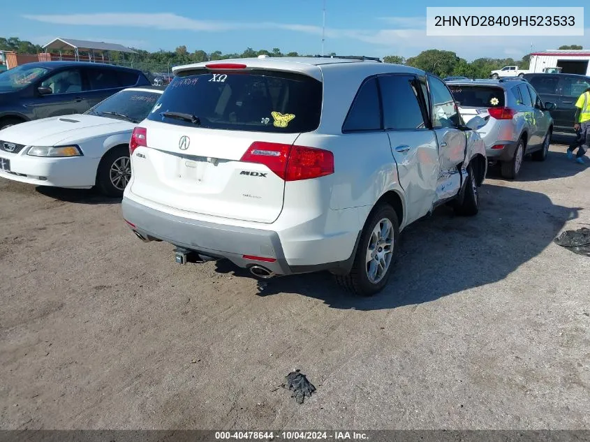 2009 Acura Mdx Technology Package VIN: 2HNYD28409H523533 Lot: 40478644