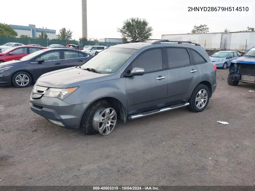 2009 Acura Mdx Technology Package VIN: 2HNYD28679H514510 Lot: 40503318