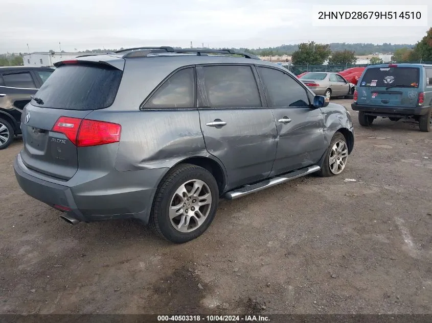 2009 Acura Mdx Technology Package VIN: 2HNYD28679H514510 Lot: 40503318