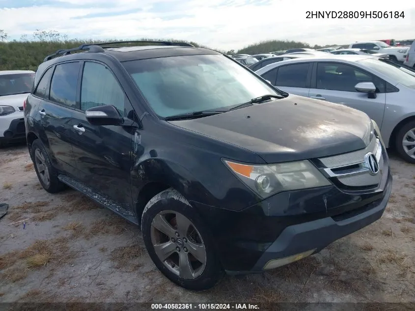 2009 Acura Mdx Sport Package VIN: 2HNYD28809H506184 Lot: 40582361