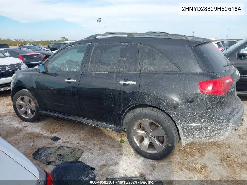 2009 Acura Mdx Sport Package VIN: 2HNYD28809H506184 Lot: 40582361