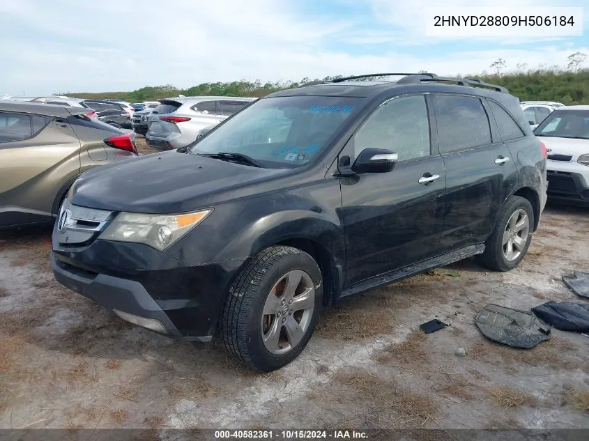 2009 Acura Mdx Sport Package VIN: 2HNYD28809H506184 Lot: 40582361