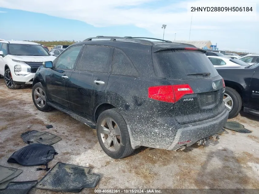 2009 Acura Mdx Sport Package VIN: 2HNYD28809H506184 Lot: 40582361