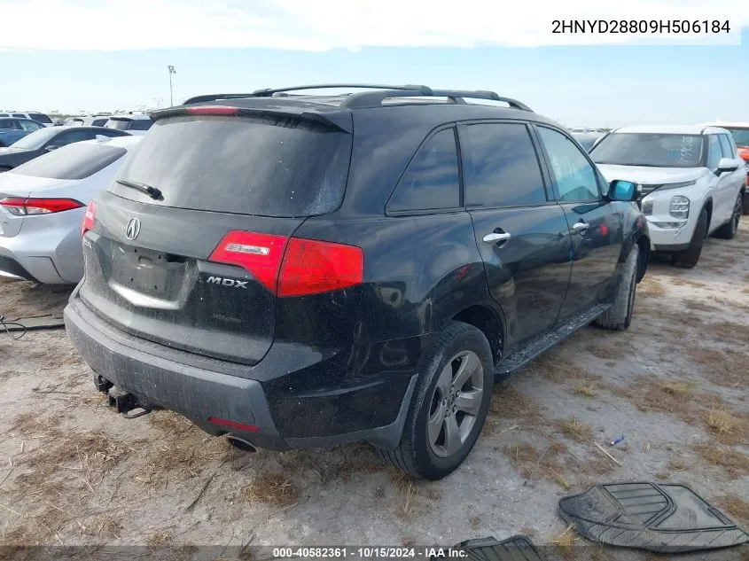 2009 Acura Mdx Sport Package VIN: 2HNYD28809H506184 Lot: 40582361