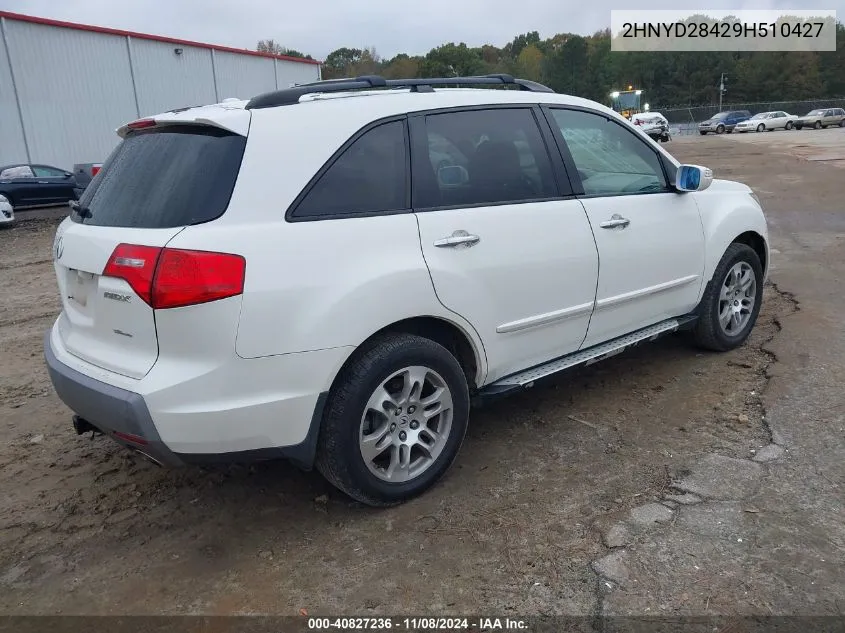 2009 Acura Mdx Technology Package VIN: 2HNYD28429H510427 Lot: 40827236