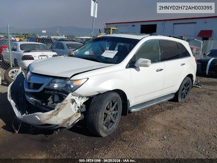 2HNYD2H72AH003395 2010 Acura Mdx Advance Package