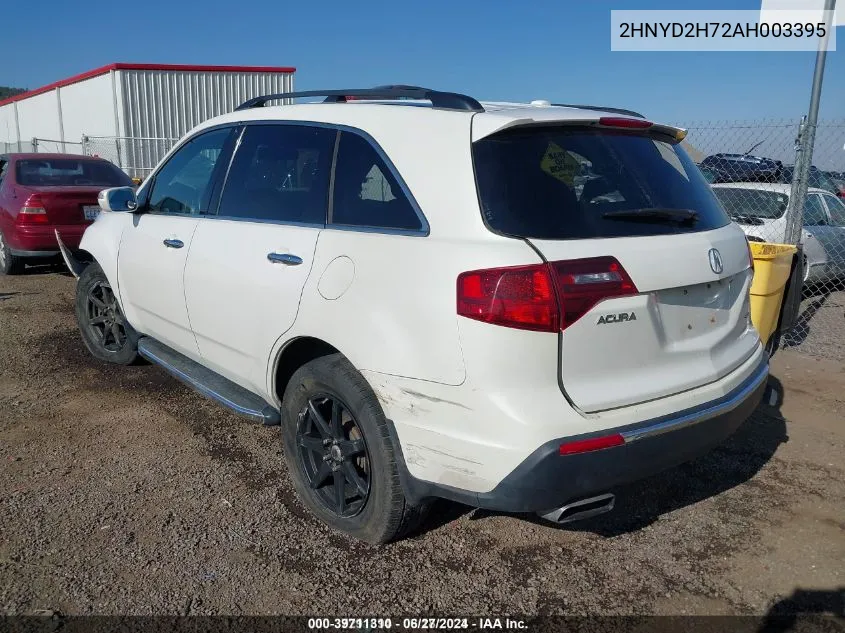 2HNYD2H72AH003395 2010 Acura Mdx Advance Package