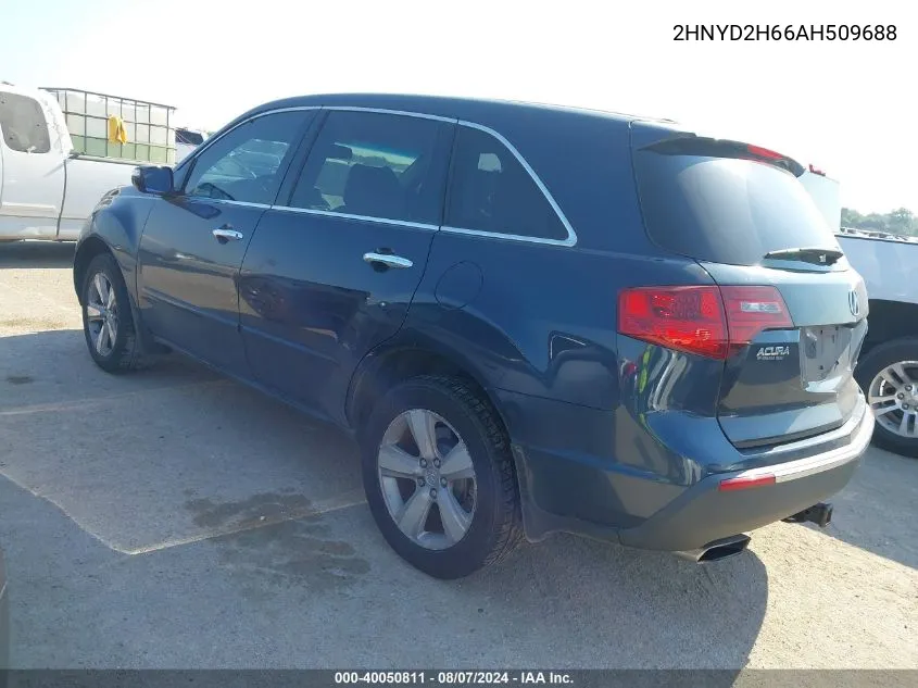 2010 Acura Mdx Technology Package VIN: 2HNYD2H66AH509688 Lot: 40050811