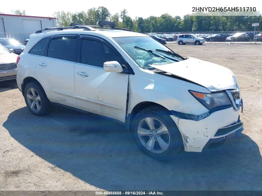 2010 Acura Mdx Technology Package VIN: 2HNYD2H65AH511710 Lot: 40355688