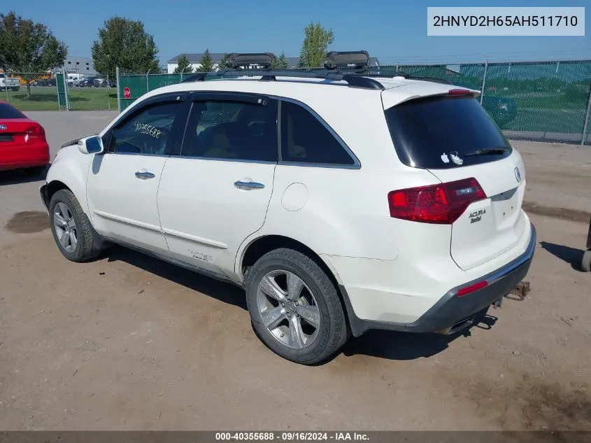 2HNYD2H65AH511710 2010 Acura Mdx Technology Package