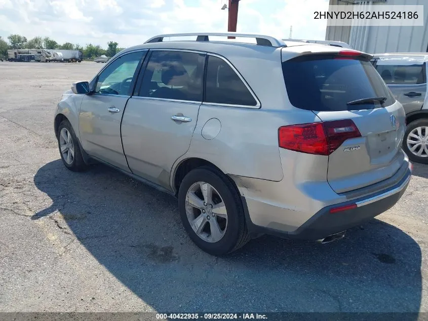 2010 Acura Mdx Technology Package VIN: 2HNYD2H62AH524186 Lot: 40422935