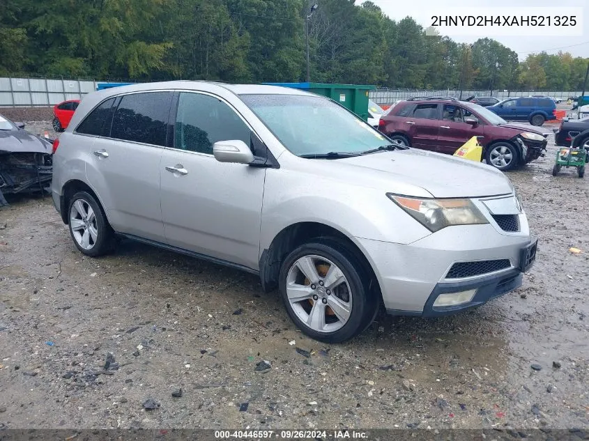 2010 Acura Mdx Technology Package VIN: 2HNYD2H4XAH521325 Lot: 40446597