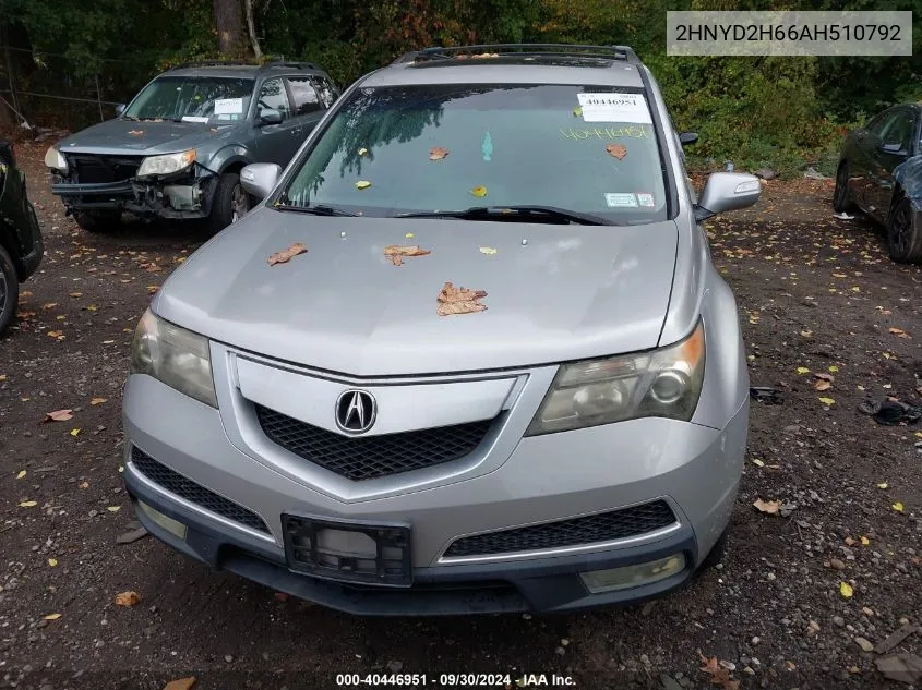 2010 Acura Mdx Technology Package VIN: 2HNYD2H66AH510792 Lot: 40446951